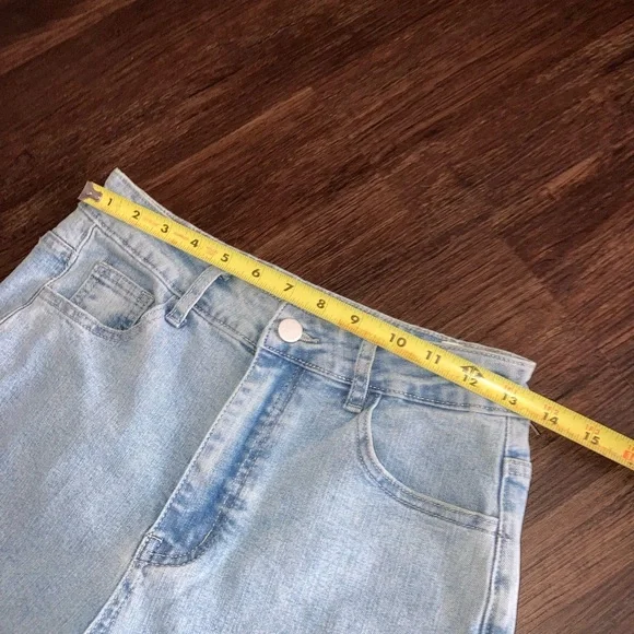 Wide leg Light blue jeans with Bow size s - Picture 5 of 5